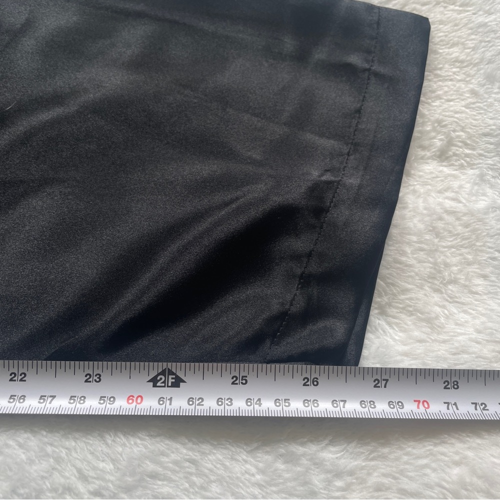 Hudson’s Bay Satin Pajama Pants Small Black Soft Luxury Sleepwear - Picture 16 of 16